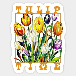 Tulips time Sticker